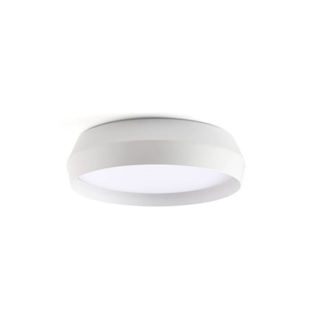 Faro Shoku - plafondlamp - Ø 35 x 9,3 cm - 24W dimbare LED incl. - wit 