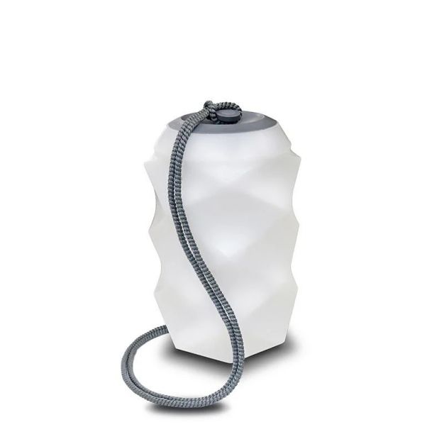 New Garden Bita - oplaadbare lamp op afstandsbediening - Ø 17,8 x 30 cm - incl. LED - IP65 - grijs - RGB + witte lichtkleur