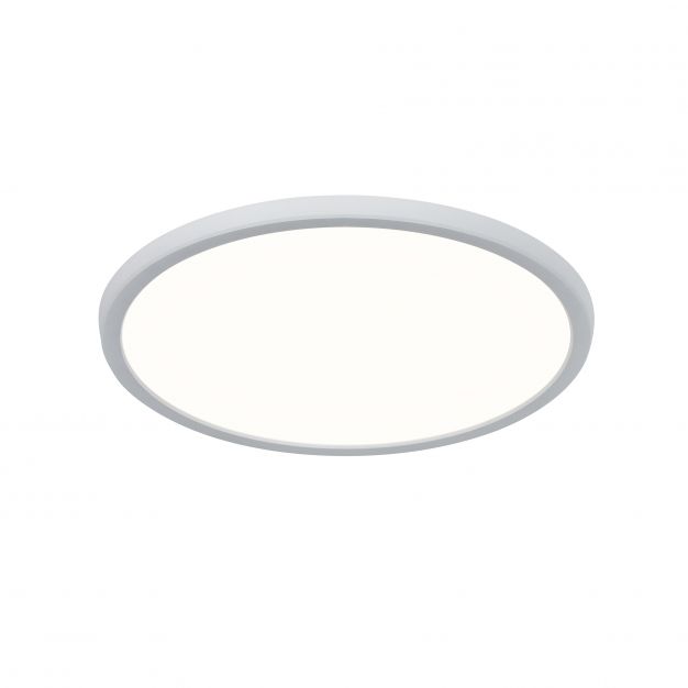 Nordlux Oja - plafondverlichting - Ø 29,4 x 2,3 cm - 17W dimbare LED incl. (3000K/4000K) - IP54 - wit