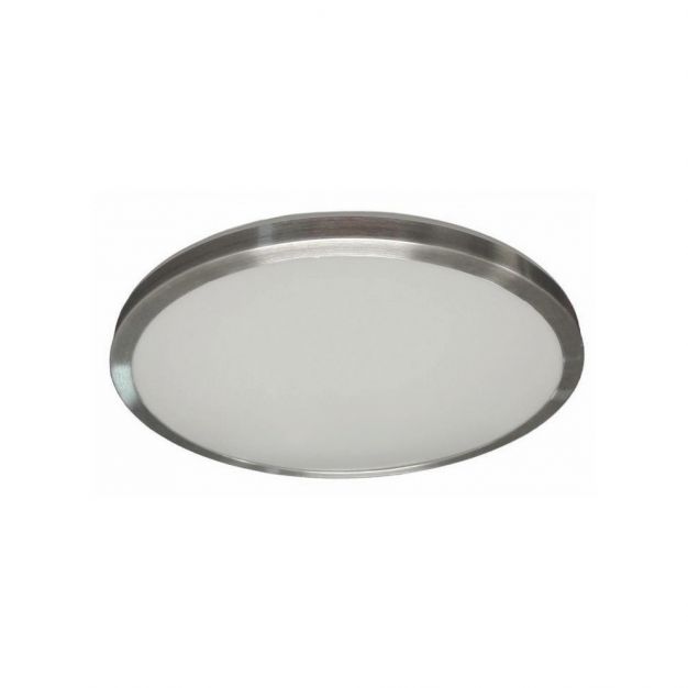 Artdelight Basic - badkamer plafondverlichting - Ø 28 x 6 cm - 12W LED incl. - IP44 - aluminium