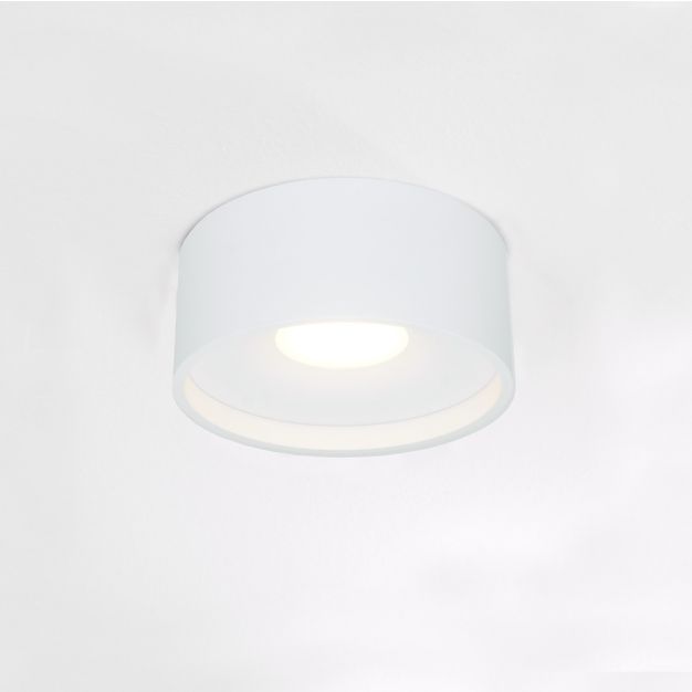 Artdelight Oran - plafondverlichting - Ø 12 x 5 cm - 10W dimbare LED incl. - IP54 - wit 