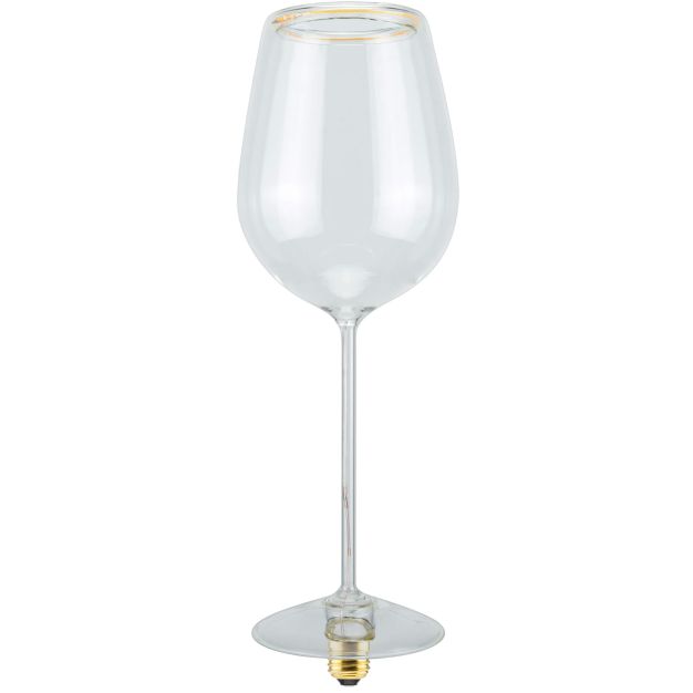 Segula LED lamp - Floating Wine - Ø 12 x 37 cm - E27 - 5W dimbaar - 2200K - transparant