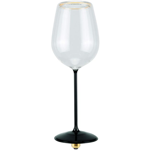 Segula LED lamp - Floating Wine - Ø 12 x 37 cm - E27 - 5W dimbaar - 2200K - zwart en transparant