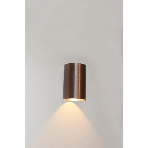 Artdelight Brody - wandlamp - Ø 7,2 x 11 cm - 4W LED incl. - IP54 -  geborsteld brons