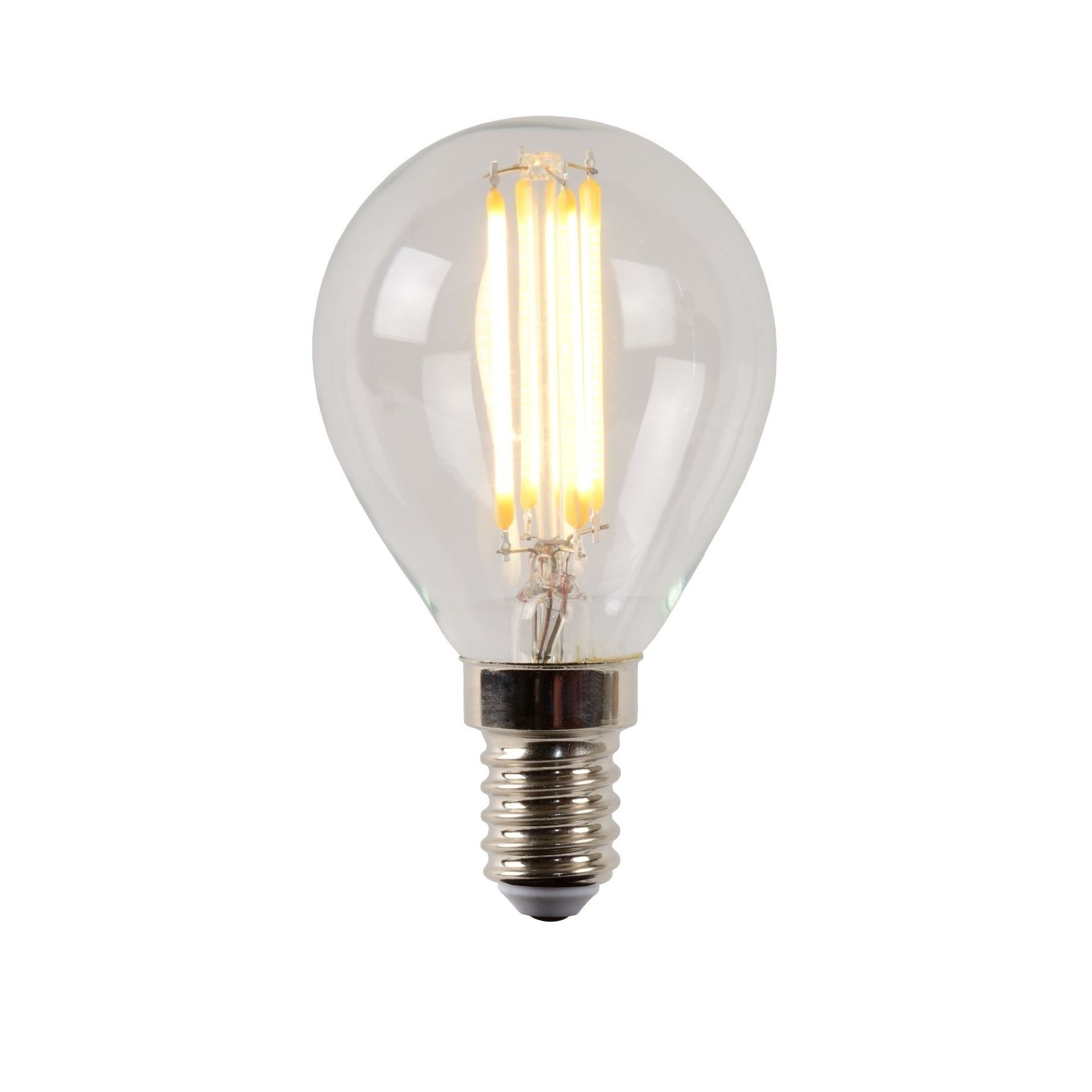Lucide LED filament - Ø 4,5 x 7,7 cm - - 4W dimbaar - - transparant | Lichtkoning