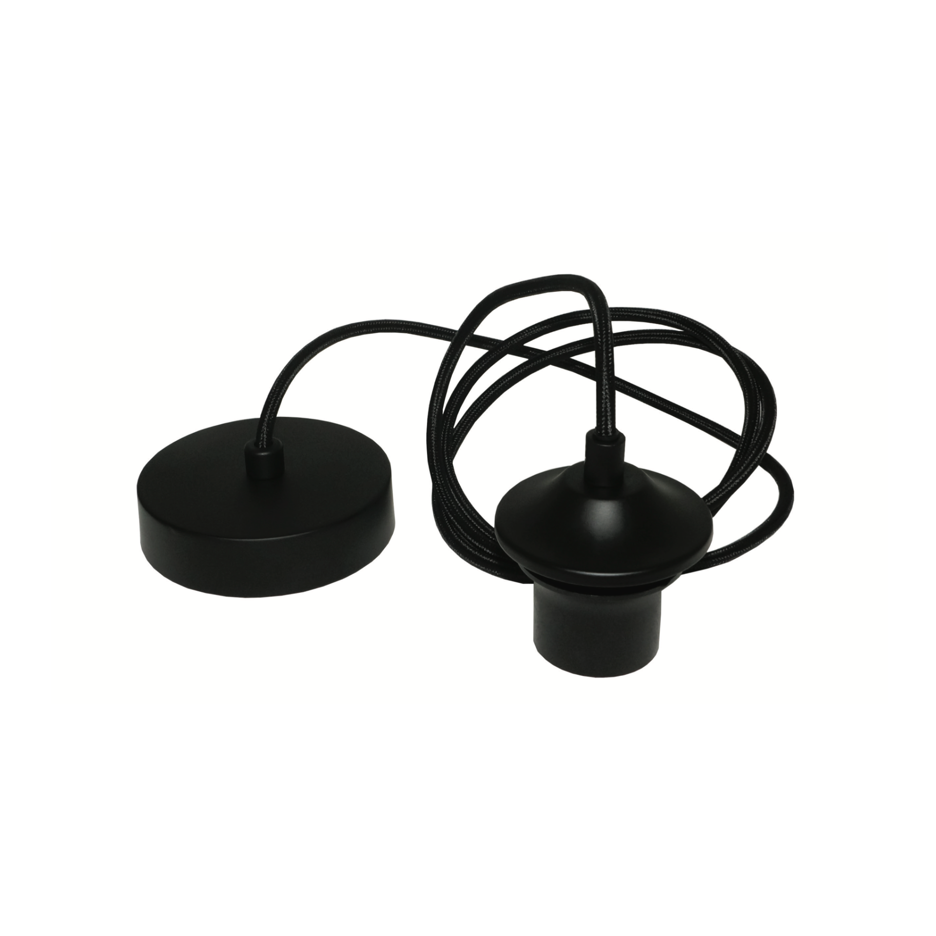 verkoudheid Conflict Mechanica Artdelight Pendel - hanglamp met strijkijzersnoer - Ø 10 x 300 cm - zwart |  Lichtkoning
