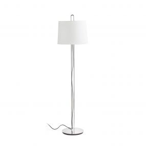 Faro Montreal - staanlamp - 160 cm - chroom en beige