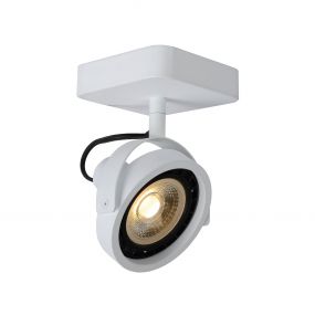 Lucide Tala LED - opbouwspot 1L - 12 x 12 x 20 cm - 12W dimbare LED incl. - wit (actie!)