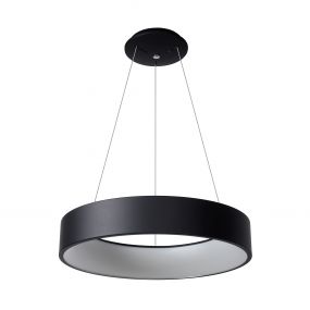 Lucide Talowe LED - hanglamp - Ø 60 x 117 cm - 39W dimbare LED incl. - zwart