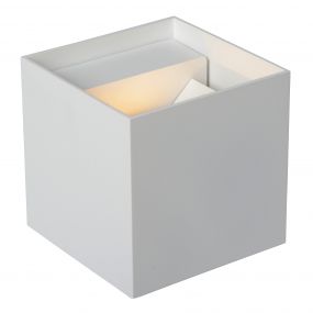 Lucide Axi - wandverlichting met 2 regelbare lichtbundels - 10 x 10 x 10 cm - 6W LED incl. - wit