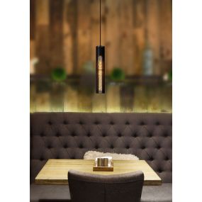 Lucide Lionel - hanglamp - 6,5 x 11 x 180 cm - zwart