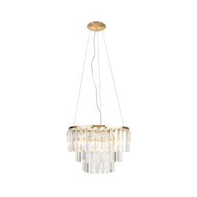 Maxlight Monaco - hanglamp - Ø 42 x 150 cm - goud