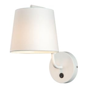 Maxlight Chicago - wandverlichting met schakelaar - 20 x 29 x 32 cm - wit