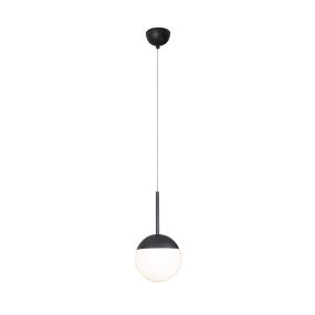 Maxlight Dallas - hanglamp - Ø 14 x 150 cm - zwart