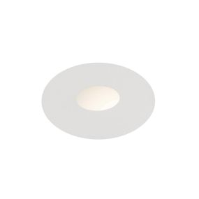 Nova Luce Passaggio - inbouw wandverlichting - Ø 37 mm, Ø 32 mm inbouwmaat - 1W LED incl. - IP54 - wit