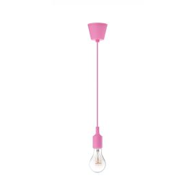 Nova Luce Swing - hanglamp - Ø 4,5 x 100 cm - roze