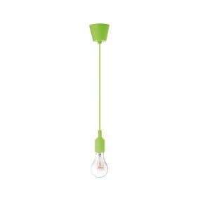 Nova Luce Swing - hanglamp - Ø 4,5 x 100 cm - groen