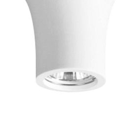 Nova Luce Orazio Drop - plafondspot - 13 cm - wit gips