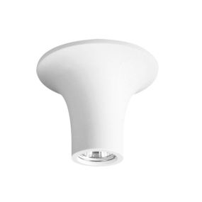 Nova Luce Orazio Drop - plafondspot - 13 cm - wit gips