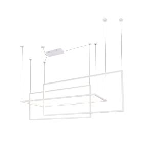 Maxlight Geometric - hanglamp - 145 x 180 cm - 3 x 26,6W LED incl. - wit