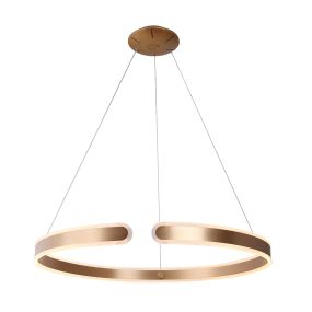 Maxlight Sydney - hanglamp - Ø 80 x 120 cm - 51W LED incl. - goud