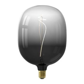 Calex Avesta Moonstone Black LED lamp - Ø 17 x 27 cm - E27 - 4W - dimbaar - 2200K