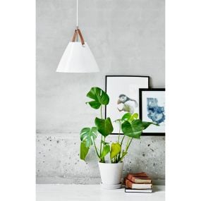 Design for the People Strap 27 - hanglamp - Ø 27 x 334,55 cm - wit glas