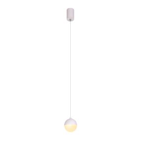 Maxlight Jupiter - hanglamp - Ø 8 x 150 cm - 5W LED incl. - wit