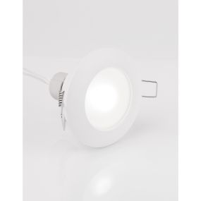 Nova Luce Tex - inbouwspot - Ø 93 mm, Ø 60 mm inbouwmaat - IP44 - zandwit