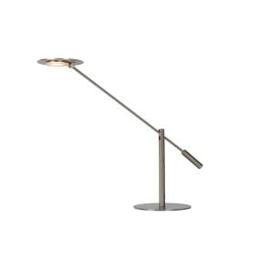 Lucide Anselmo - bureaulamp - 25 x 25 x 50 - 9W LED incl. - mat chroom