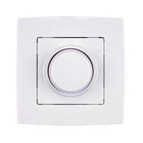 Elmark City - LED enkelpolige draaiknopdimmer - 3 tot 300 watt LED - wit