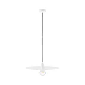 Faro Plat - hanglamp - Ø 50 cm - mat wit