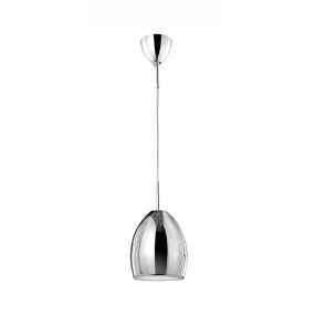 Nova Luce Piccolo - hanglamp - Ø 17 x 120 cm - chroom