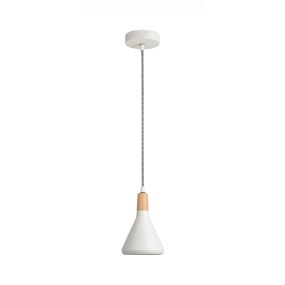 Nova Luce Venanzio - hanglamp - Ø 12,5 x 120 cm - wit