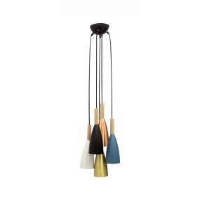 Nova Luce Grant - hanglamp - Ø 77 x 170 cm - veelkleurig