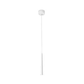 Faro Sabi - hanglamp - Ø 2,5 x 25 cm - 3W LED incl. - mat wit