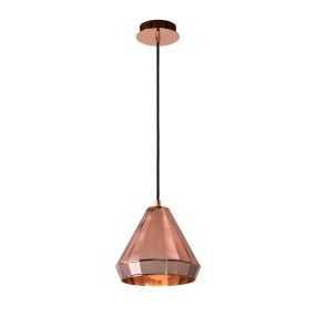 Lucide Lyna - hanglamp - Ø 22 x 155 cm - koper