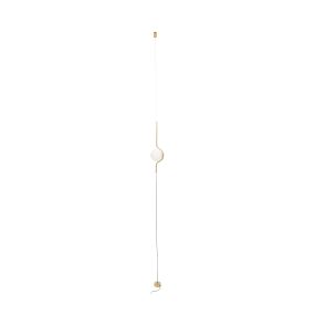 Faro Le Vita - hanglamp - Ø 14 x 308 cm - 6W LED incl. - glanzend goud