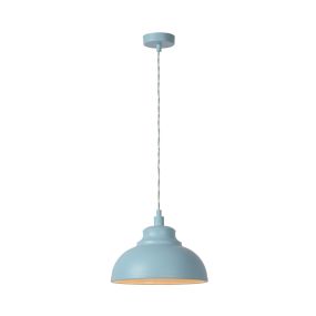 Lucide Isla - hanglamp - Ø 29 x 122 cm - pastel blauw