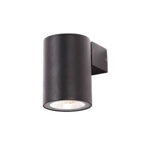 Dobac Libero SU 8W - buiten wandlamp - 6 x 9 x 9 cm - 8W LED incl. - IP65 - zwart