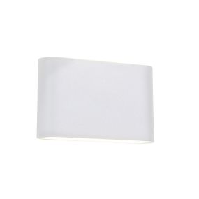 Nova Luce Soho - buiten wandverlichting - 18,5 x 3 x 10 cm - 2 x 5W LED incl. - IP54 - wit