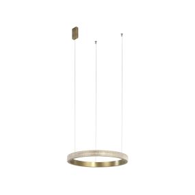 Nova Luce Orlando - hanglamp - Ø 45 x 180 cm - 18W LED incl. - antiek messing