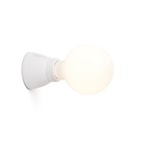 Faro Kera - plafond/wandverlichting - Ø 7,4 x 6,2 cm - glanzend wit