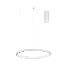 Nova Luce Pertino - hanglamp - Ø 48 x 150 cm - 38W dimbare LED incl. - zandwit