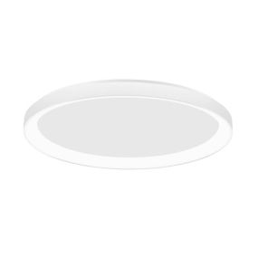 Nova Luce Pertino - plafondverlichting - Ø 38 x 6 cm - 30W dimbare LED incl. - zandwit