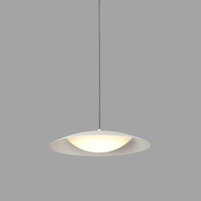 Faro Slim - hanglamp - Ø 40 x 6 cm - 20W  incl. - mat wit