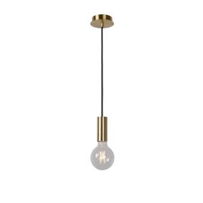 Lucide Droopy - hanglamp - 4,5 x 4,5 x 151 cm - satijn goud