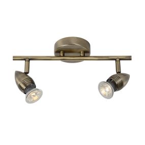 Lucide Caro - opbouwspot - 32 x 9 x 13 cm - 2 x 5W LED incl. - brons