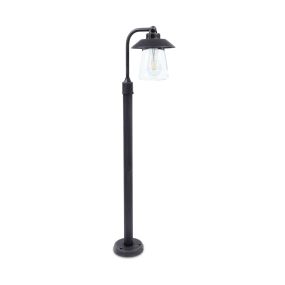 Lutec Cate - tuinpaal - 26 x 17 x 94 cm - IP44 - antiek zwart