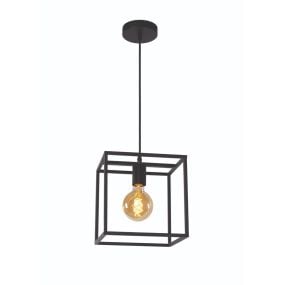 Lichtkoning Achille - hanglamp - 25 x 25 x 155 cm - zwart